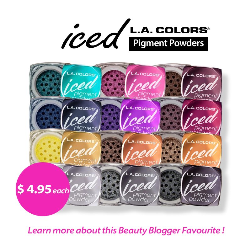 Meet our new obsession, L.A. Colors Iced Pigment Powders