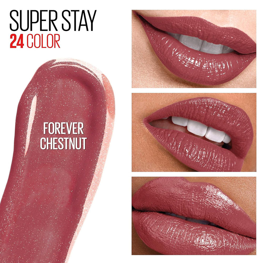Maybelline Super Stay 24hr 2 Step Colour Lipstick 115 Forever Chestnut
