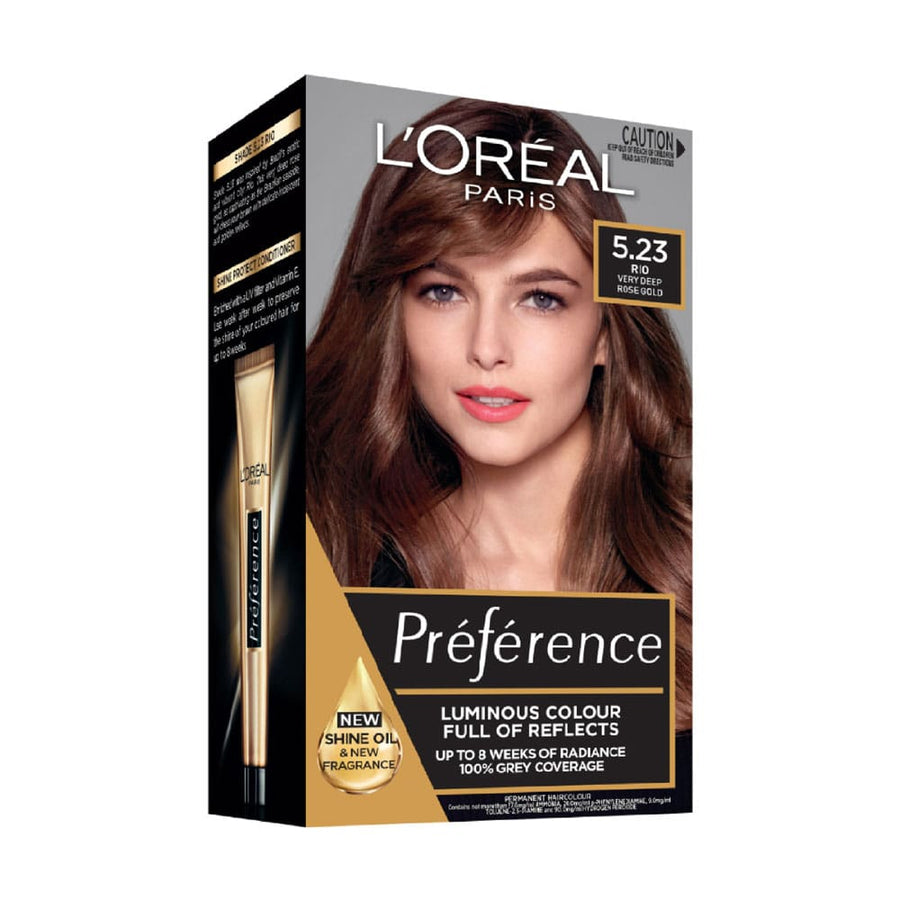 L'Oreal Preference Hair Color 5.23 Very Deep Rose Gold