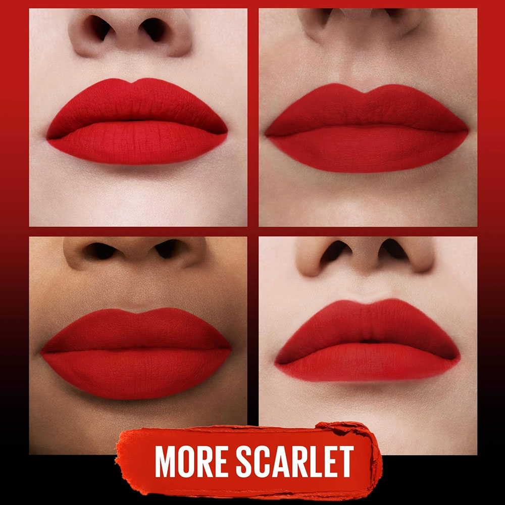 Maybelline Color Sensational Ultimatte Matte Lipstick 299 More Scarlet