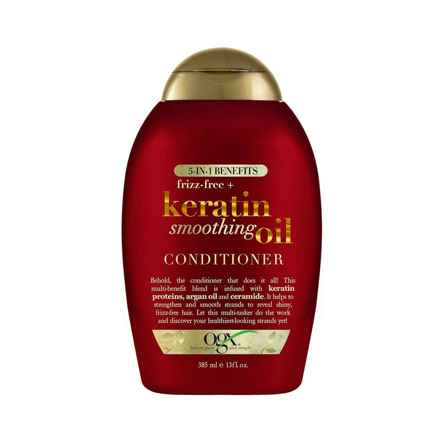 OGX Frizz Free + Keratin Smoothing Oil Conditioner 385ml