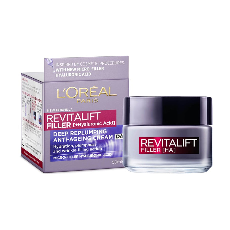 L'Oreal Revitalift Filler + Hyaluronic Acid Anti Ageing Day Cream 50ml