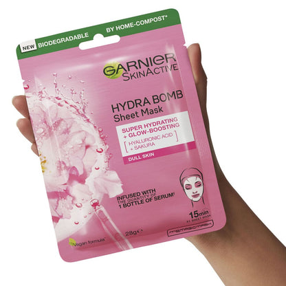 Garnier Skin Active Hydra Bomb Sheet Mask Hyaluronic Acid + Sakura 28g