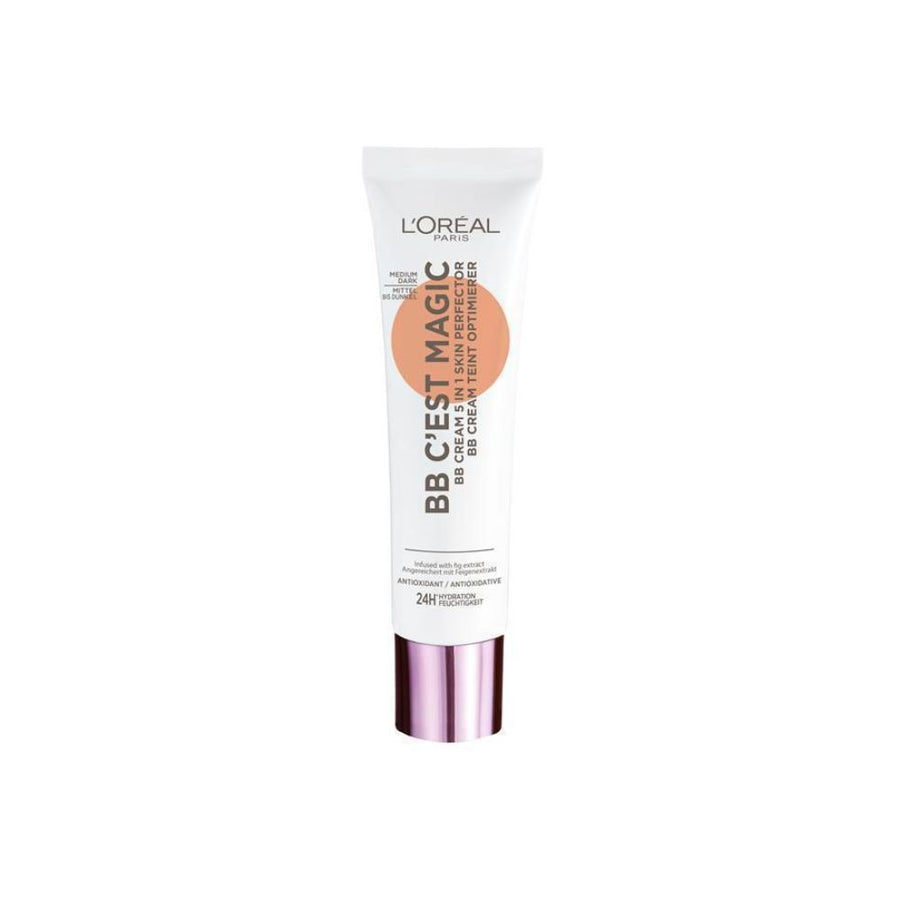 L'Oreal BB Cream 5-In-1 Skin Perfector Medium Dark 24Hr 30ml