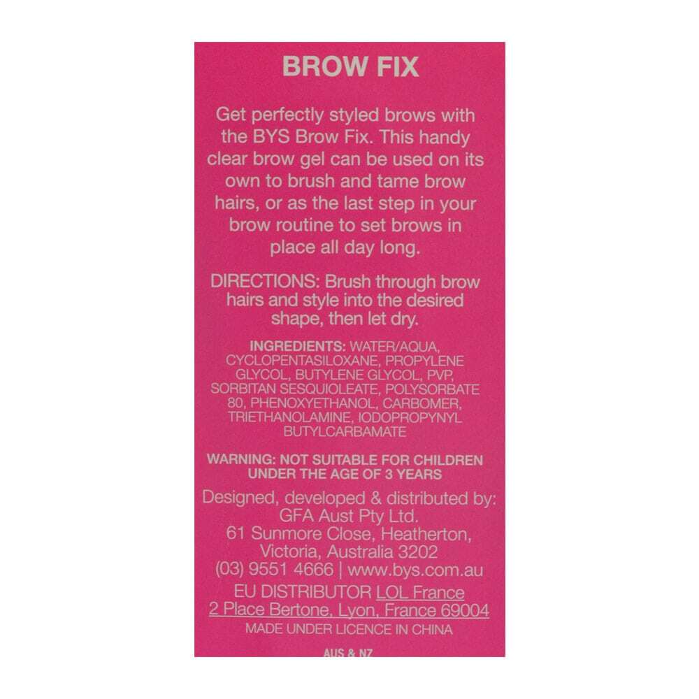 BYS Brow Fix with Mascara Wand 01 Clear