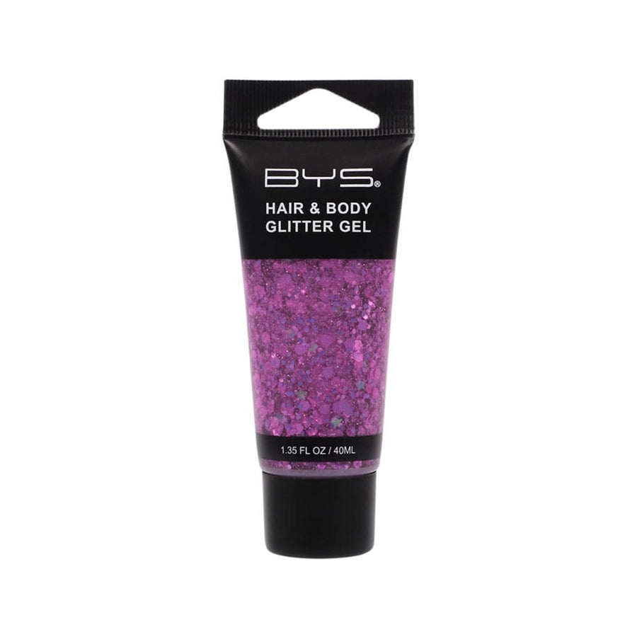 BYS Hair & Body Glitter Gel Purple 40ml