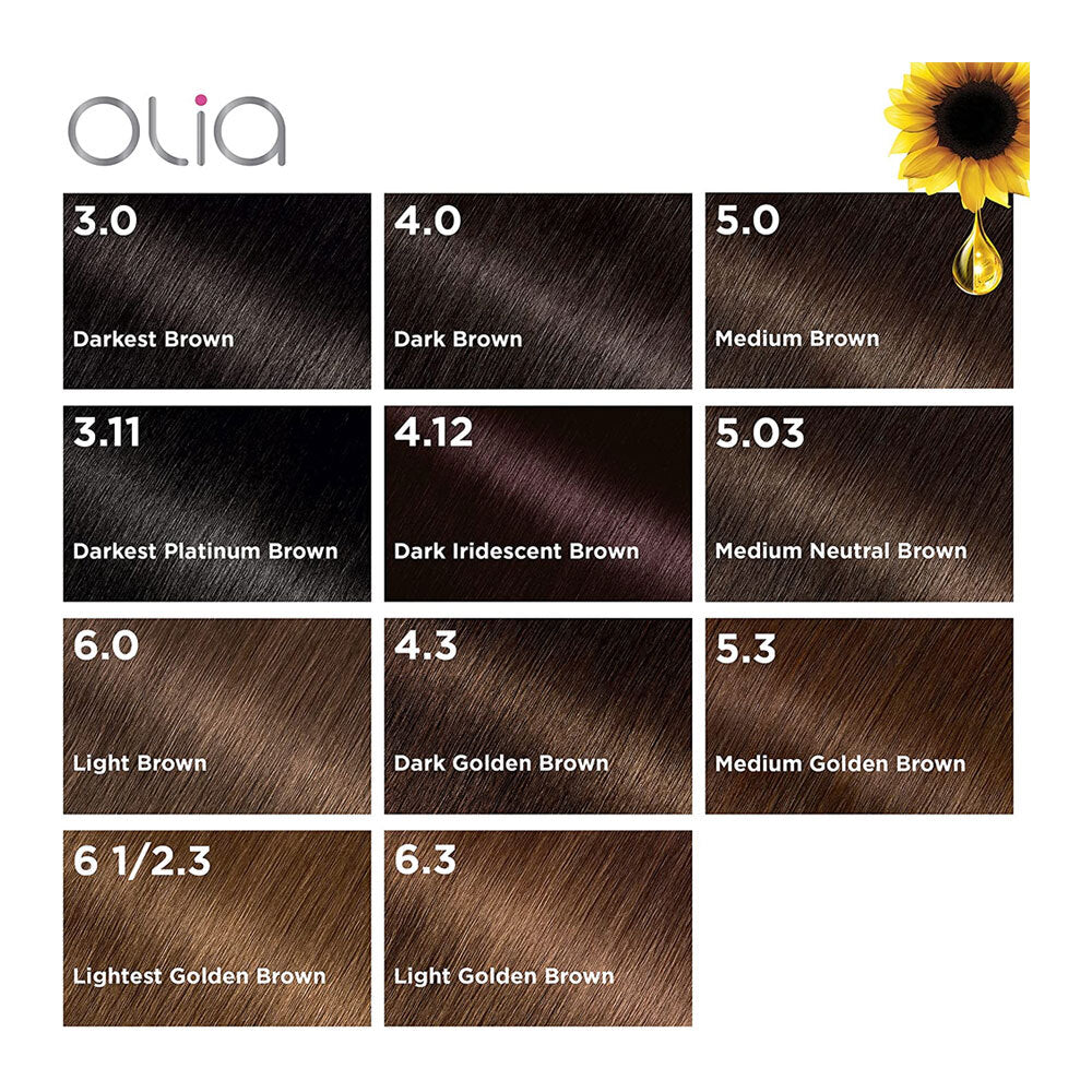 Garnier Olia Permanent Hair Colour 3.0 Darkest Brown