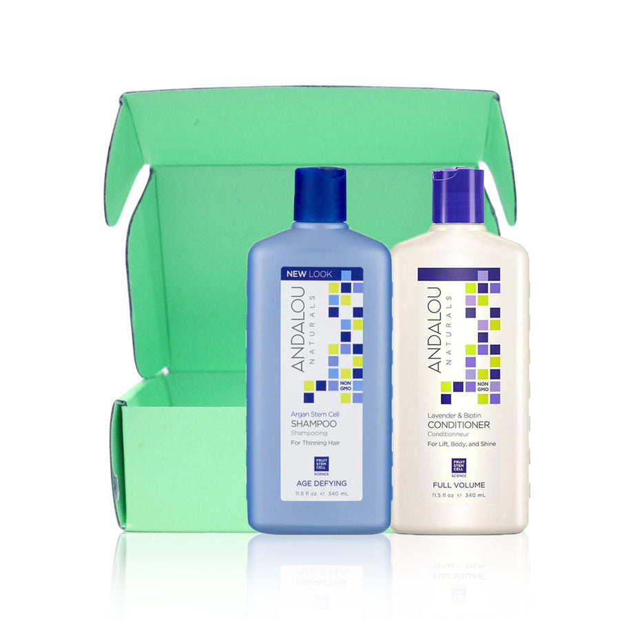 Andalou Naturals Shampoo + Conditioner Pack 340ml