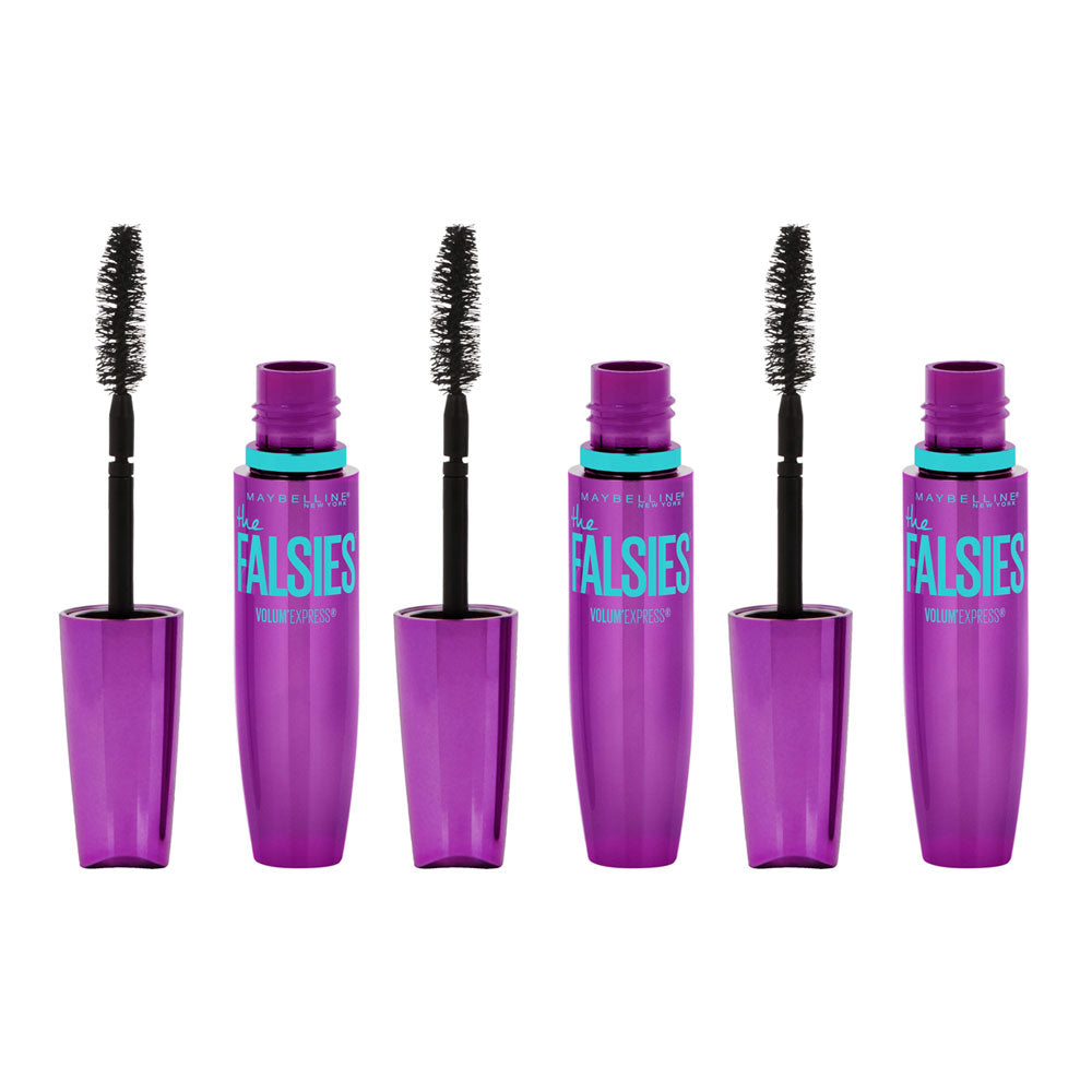 3x Maybelline The Falsies Volum Express Mascara Glamour Black 9ml