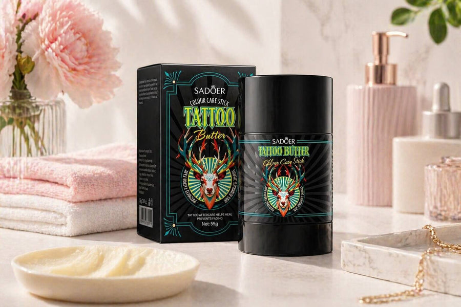 New In: SADOER Tattoo Butter Colour Care Stick - A Daily Tattoo Maintenance Essential