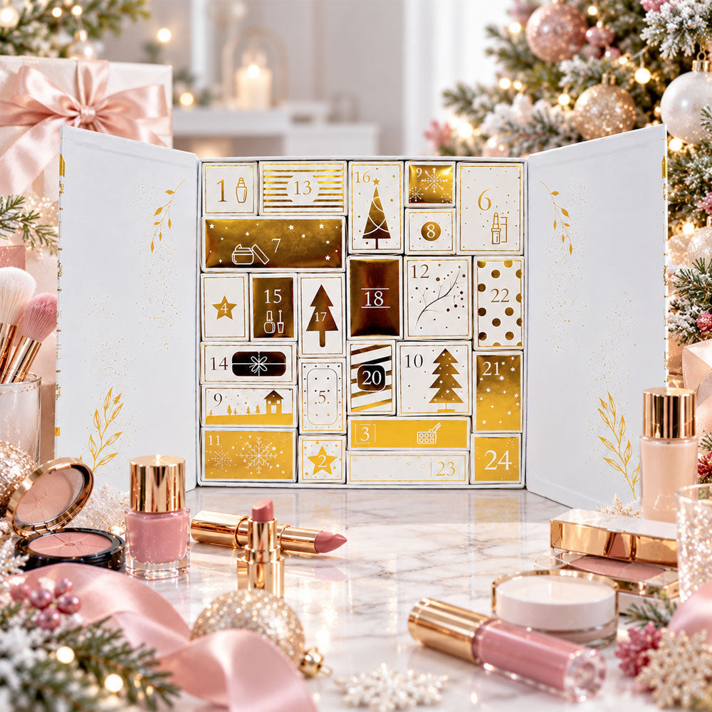Cosmetic Capital gold and white beauty advent calendar for Christmas 2026