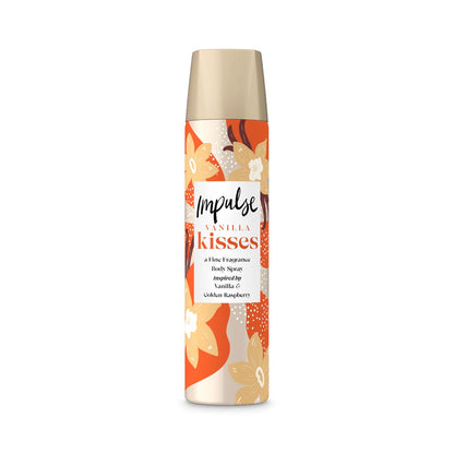 Impulse Body Spray Vanilla Kisses Vanilla & Golden Raspberry 75ml