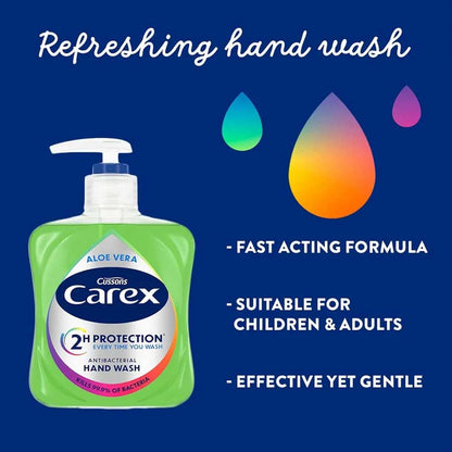 Carex Hand Wash Antibacterial Aloe Vera 250ml