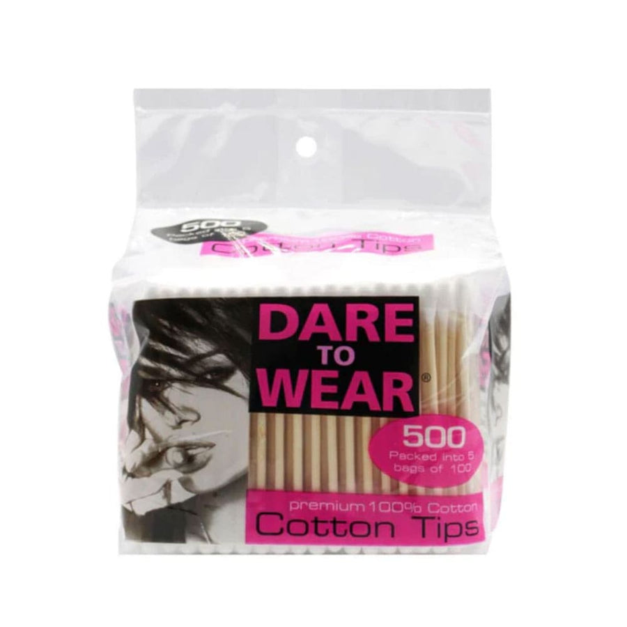 Dare To Wear Premium 100% Cotton Tips With Wooden Stem 500pk
