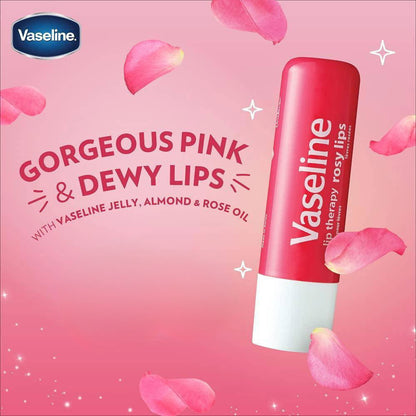 Vaseline Lip Therapy Rosy Lips With Petroleum Jelly 4.8g