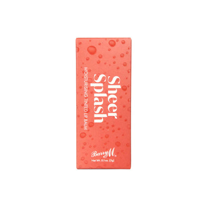 Barry M Moisturising Tinted Lip Balm Sheer Splash Strawberry Soak