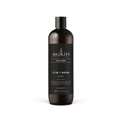 Sukin For Men 3-In-1 Wash Sport 500ml