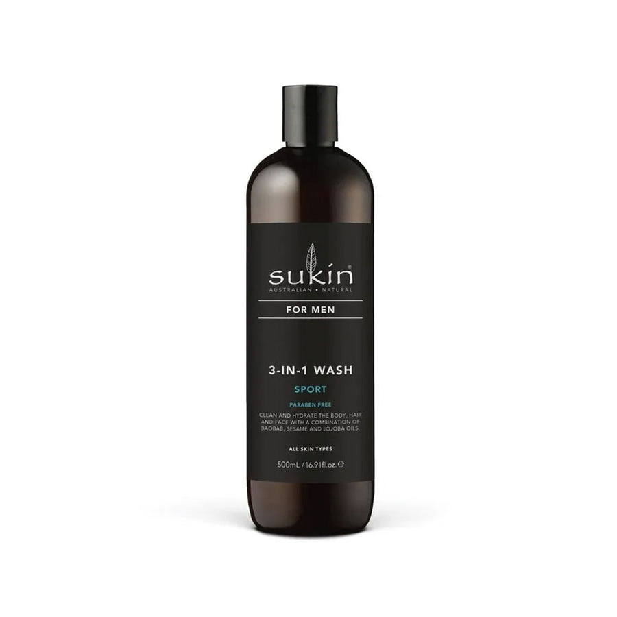 Sukin For Men 3-In-1 Wash Sport 500ml