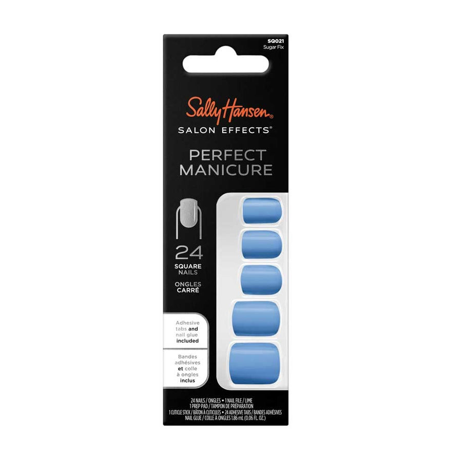 Sally Hansen False Nails Perfect Manicure Sugar Fix 24 Square Nails