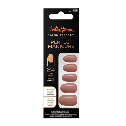 Sally Hansen False Nails Perfect Manicure Buff & Tumble 24 Oval Nails