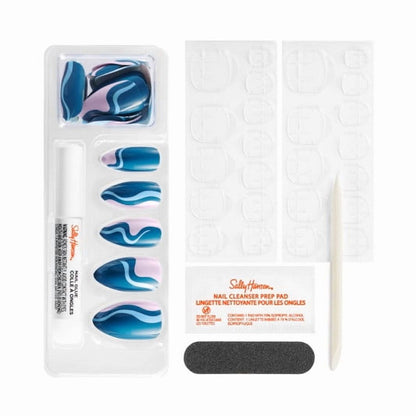 Sally Hansen False Nails Perfect Manicure Ride The Wave 24 Almond Nails