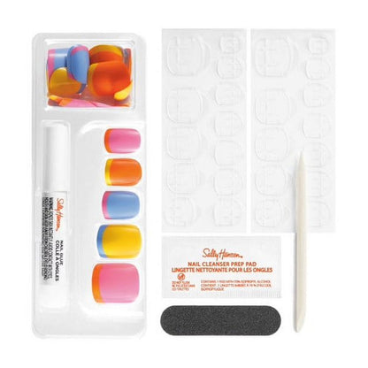 Sally Hansen False Nails Perfect Manicure Block Party 24 Square Nails