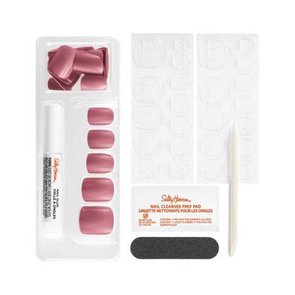 Sally Hansen False Nails Perfect Manicure Pink Clay 24 Square Nails