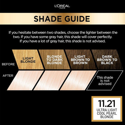 L'Oreal Preference Le Blonding Hair Color 11.21 Moscow Ultra Light Cool Pearl Blonde