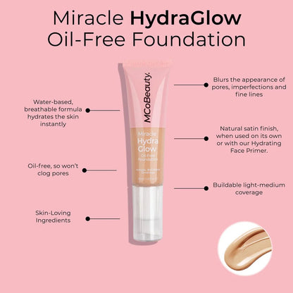 MCoBeauty Miracle Hydra Glow Oil Free Foundation Medium Beige 30ml