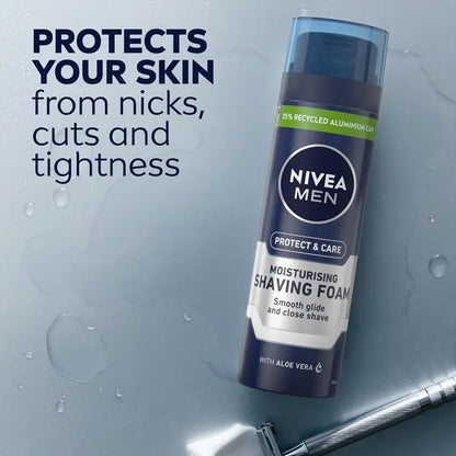 Nivea Men Shaving Foam Protect & Care Moisturising With Aloe Vera 200ml