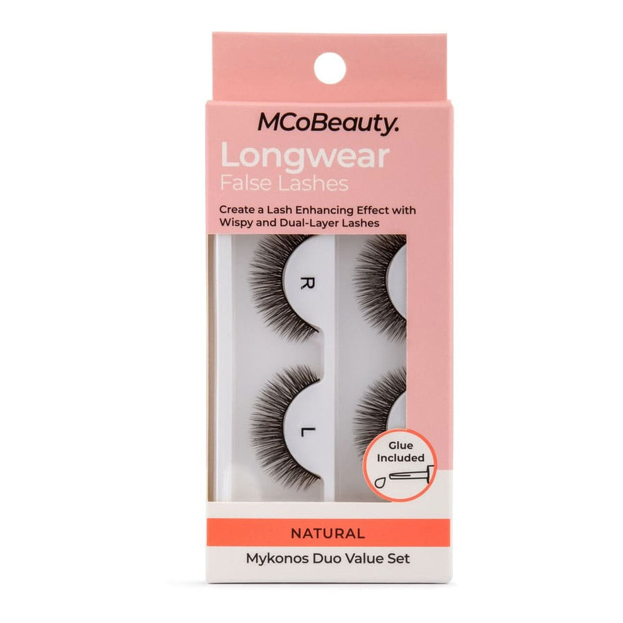 MCoBeauty Longwear False Lashes Natural Mykonos Duo Value Set