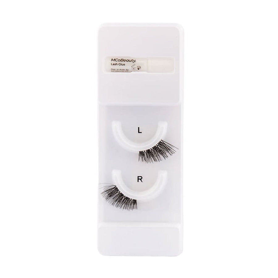 MCoBeauty Longwear False Lashes Natural Monaco Half Lash Single Set