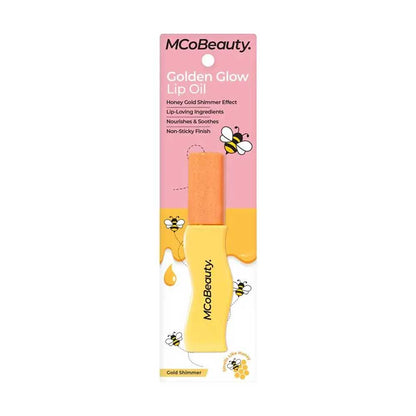 MCoBeauty Golden Glow Lip Oil Gold Shimmer 17ml