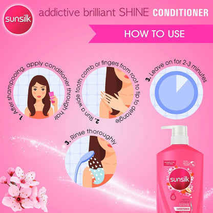 Sunsilk Conditioner Addictive Brilliant Shine 350ml
