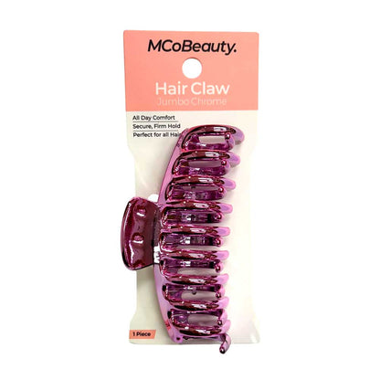 MCoBeauty Hair Claw Jumbo Chrome Pink