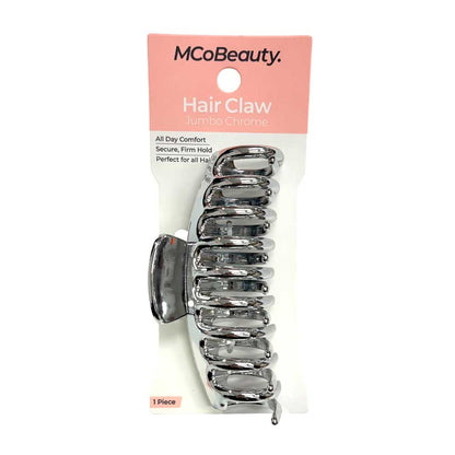 MCoBeauty Hair Claw Jumbo Chrome Silver