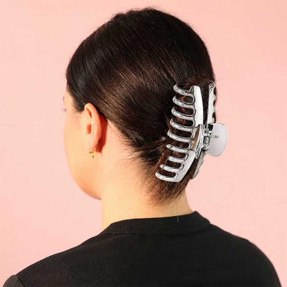 MCoBeauty Hair Claw Jumbo Chrome Silver