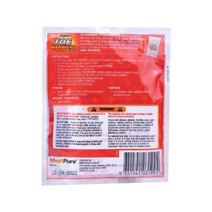 MediPure Toe Warmers Heat Pack 2pc