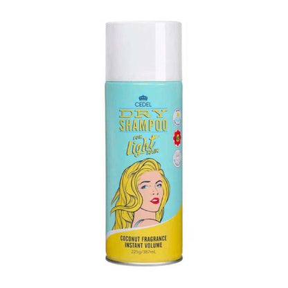 Cedel Dry Shampoo For Light Hair Instant Volume Coconut Fragrance 225g