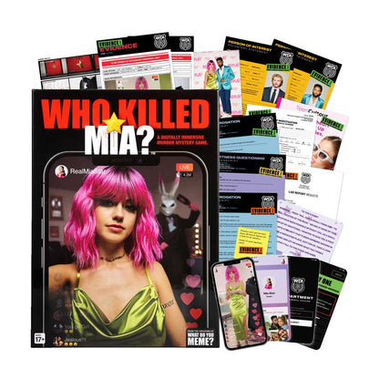 Who Killed Mia Murder Mystery Game 1+ Players Ages 17+