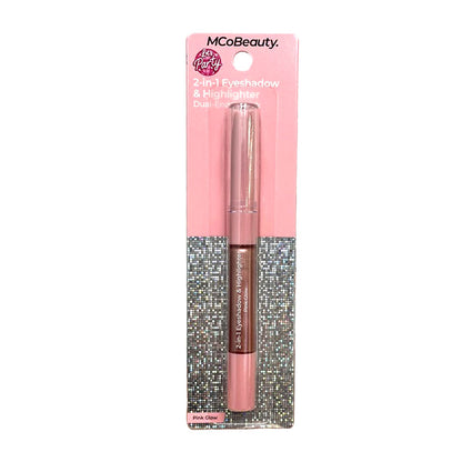 MCoBeauty 2-in-1 Eyeshadow & Highlighter Dual Ended Stick Pink Glow