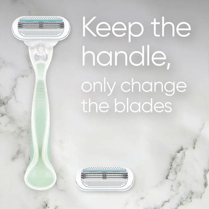 Gillette Venus 3 Blade Razor Smooth Sensitive Includes Handle + 2 Cartridge