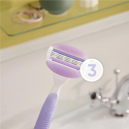 Gillette Venus Comfort Glide Freesia Scent 3 Blade 4pk