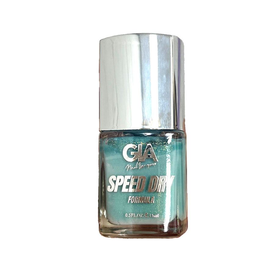 GIA Nail Polish Speed Dry Formula Mix4 531 Shimmer Aqua 15ml