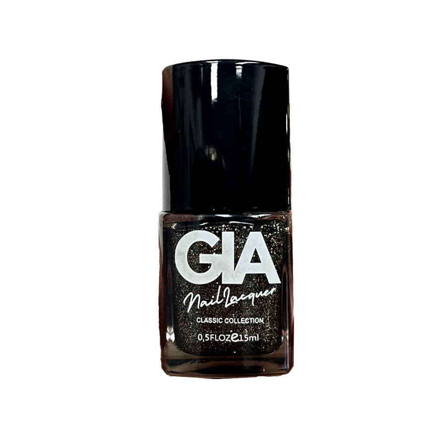 GIA Nail Polish Classic Mix1 543 Black Glitter 15ml