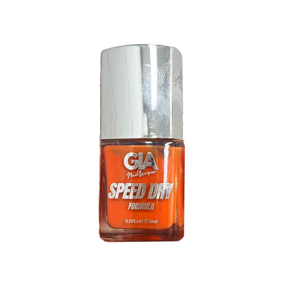 GIA Nail Polish Speed Dry Formula Mix3 188 Deep Orange 15ml