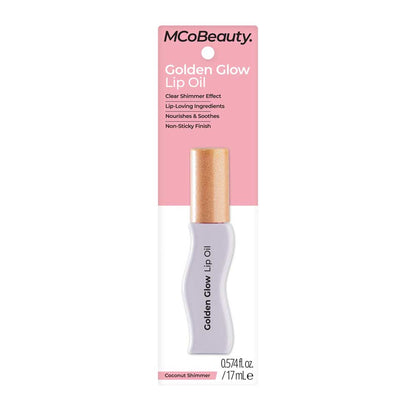MCoBeauty Golden Glow Lip Oil Coconut Cream Shimmer 17ml