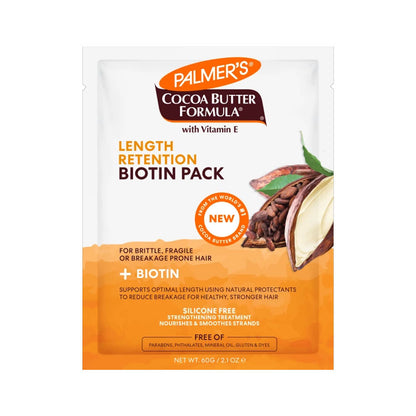 Palmer's Cocoa Butter Formula Length Retention Biotin Pack on a white background