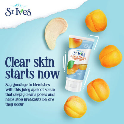 St Ives Acne Cleanser Scrub Blemish Control Salicylic Acid Apricot 150ml