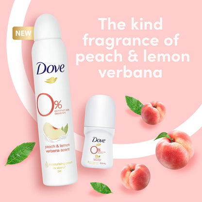 Dove Deodorant Peach & Lemon Verbena Scent 200ml